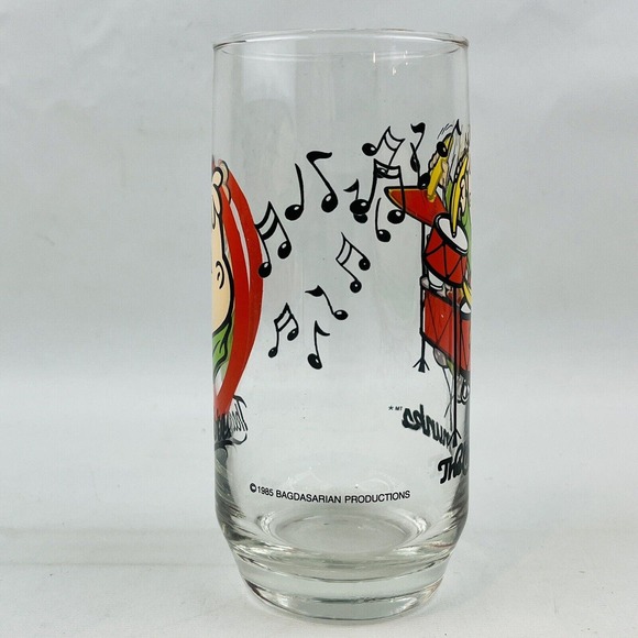 Vtg The Chipmunks Theodore Drinking Glass Tumbler 1985 Bagdasarian Productions - Picture 2 of 7